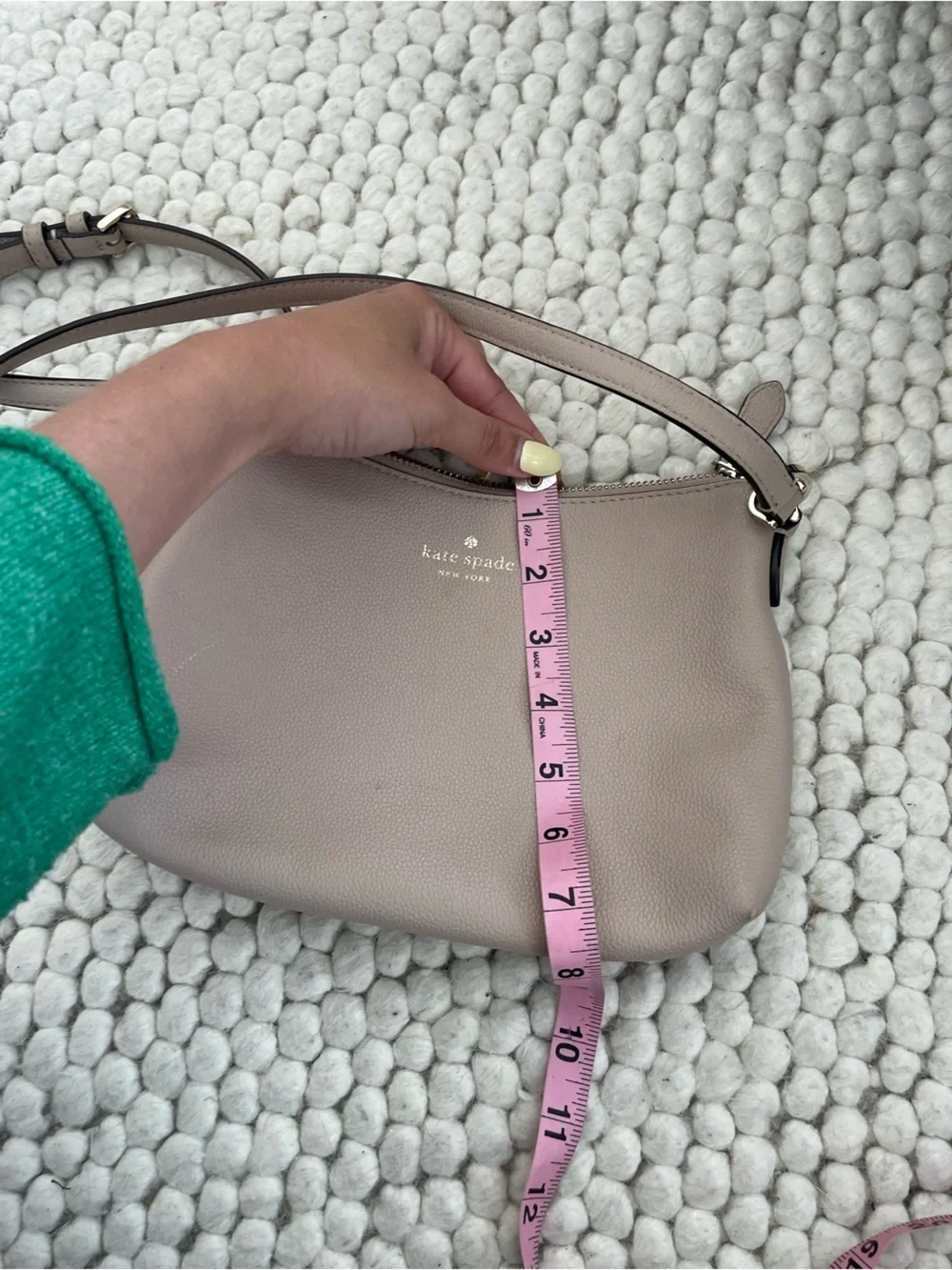 kate spade compact pebbled